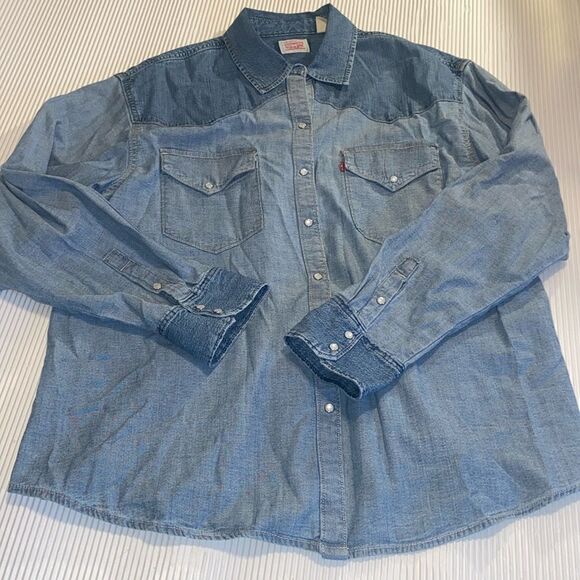 DYLAN OVERSIZED WESTERN SHIRT  XL - Picture 1 of 10